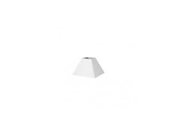 Pantalla Piramide Mezzo E27 Blanco 17dx8dx13h Tejido Popelin
