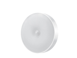 Lámpara De Noche Led Redonda Blanca Cálida Recargable Por Usb Para Montaje En Pared, Ideal Dormitori