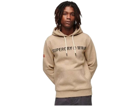 Sudadera de Hombre SUPERDRY Capucha Beige (S)