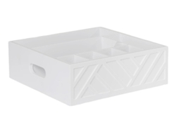 Organizador de cubiertos de madera para encimera, Whiteslowmoose