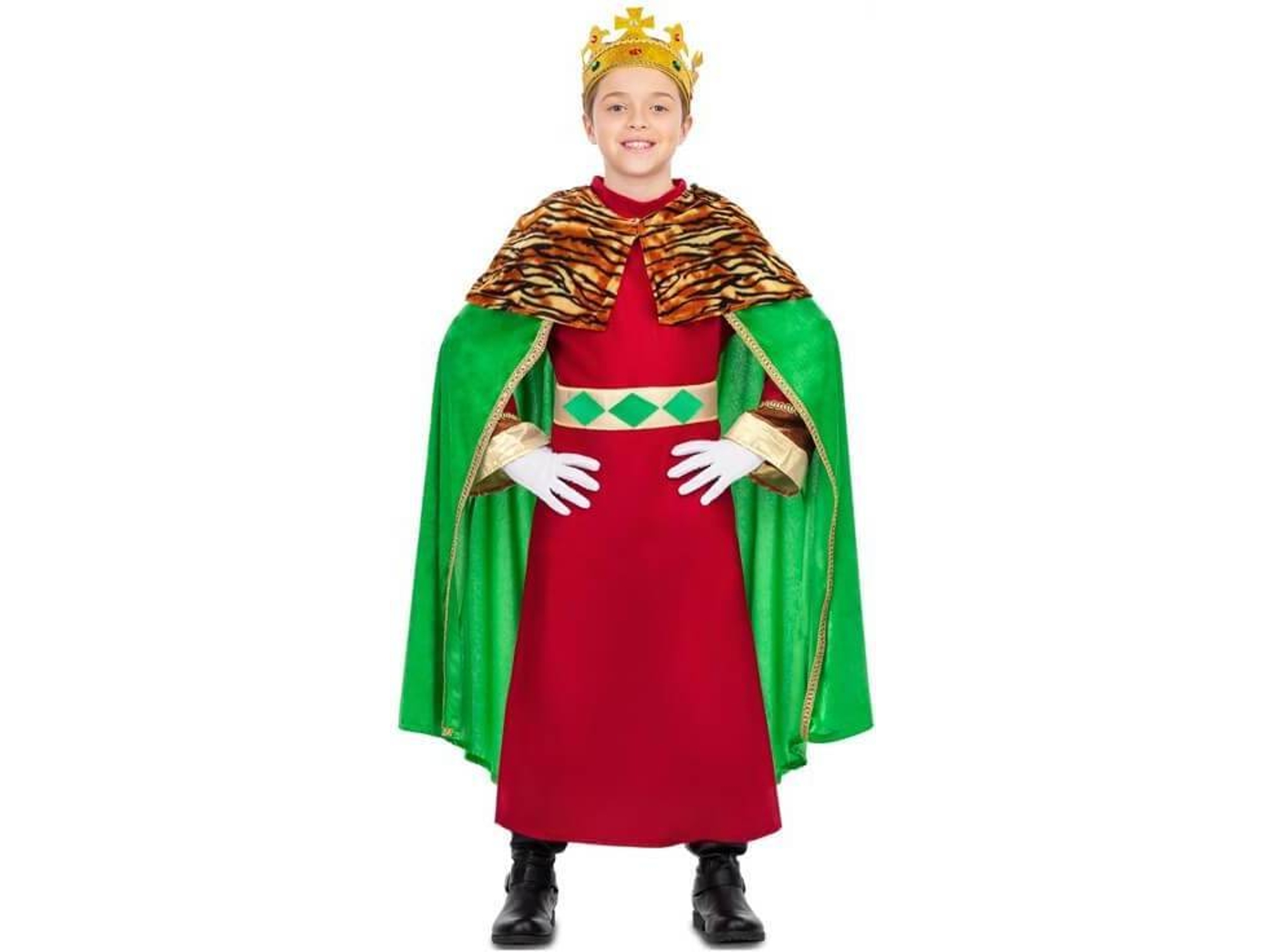 Disfraz de Niño DISFRAZZES Rey Mago Verde (Talla: 7 a 9 años)