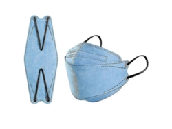 50 Mascarillas Faciales Kn95 Ffp2 Para Adultos, Protección De 4 Capas, Mascarilla Morandi Kf94 Azul Claro Con Estampado De Pez.