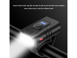 Luz Led Delantera Para Bicicleta, Recargable Por Usb, Resistente Al Agua, Con 6 Modos Para Bicicletas De Montaña Y De Carretera.