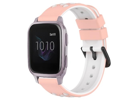 Correa Smartwatch Para Garmin Venu Sq 20Mm Rosa-Blanco VENISYMLIS