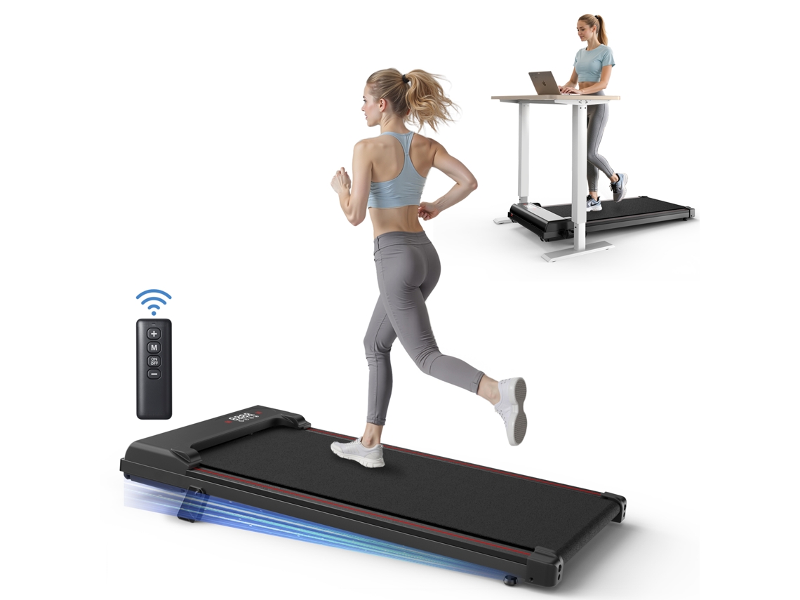 Cinta de correr BOTIFLY T6A - 8 Km/h, Inclinación del 7%, Motor de 2,5 CV, Amortiguación y Portátil, Área de la superficie 90 x 38,5 cm, Negro