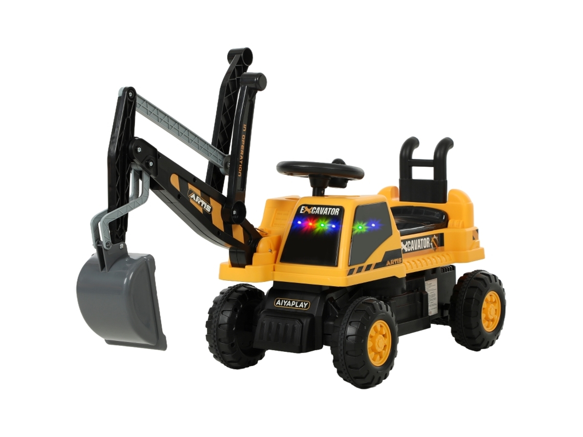 Excavadora Infantil Con Volante Giratorio, Para Niños De 1,5 A 3 Años.