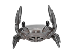 Soporte para teléfono móvil Yunzii 2 en 1, altavoz Bluetooth, forma de cangrejo, sonido envolvente de 360 ​​grados (gris)