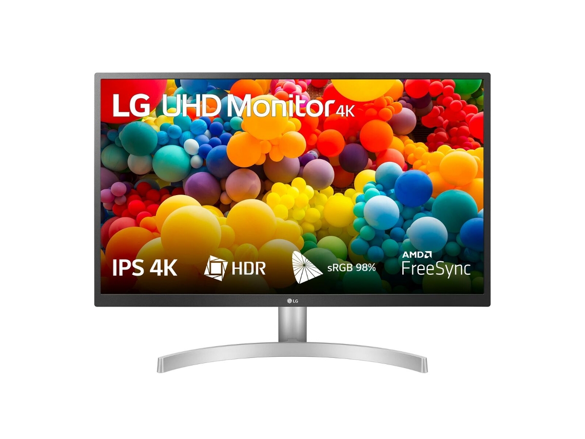 Monitor LG 27UL500-W (sRGB - Flicker free - 27" - 4K Ultra HD - 5 ms)