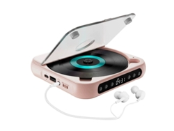 Reproductor De Cd Con Función De Memoria, Reproductor De Cd Personal, Batería De 1200 Mah (rosa).