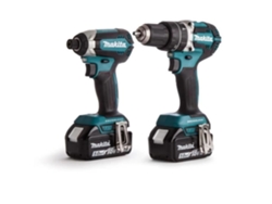 Pack Taladro 18V Ddf482 Llave de Impacto Dtd152 18V 3 Baterías 5Ah Cargador Caja Makpac MAKITA Dlx2127Tj1