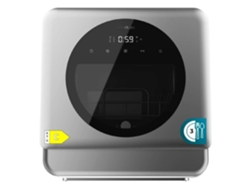 Cecotec Lavavajiillas Compacto Bolero Aguazero 1150 Dark De 3 Servicios Acabado Inox Oscuro, Clase C, Con 6 Programas