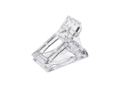 25-26 Transparent Nail Tips Clip, Poly Gel Quick Building Nail Clamps Finger Extension Uv Led Quick Nail Builder Kit Plastic Manicure Tools For P