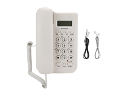 Telefone Fixo Com Fio Kx-t076 Para Casa E Escritório (linha Telefônica Uk, Cor Branca)