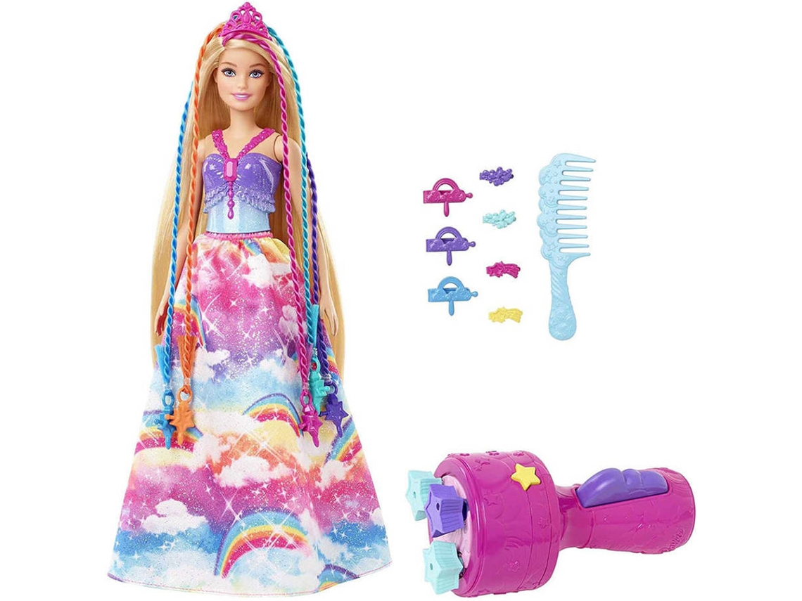 BARBIE Dreamtopia Princesa Trenzas De Colores (Edad Mínima: 3 Años - 7 x 32,5 x 2,99 cm)