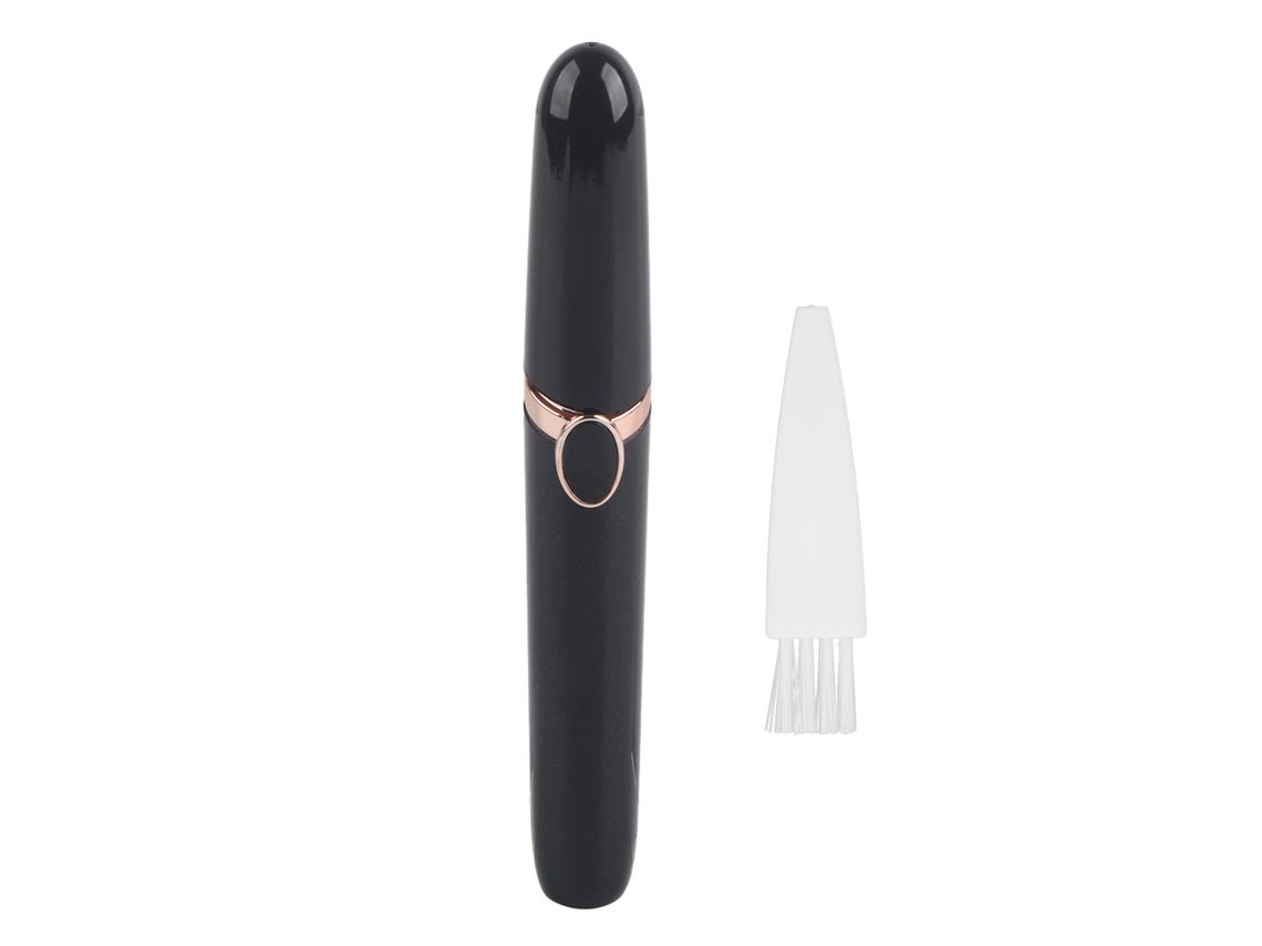 Afeitadora Eléctrica Para Cejas Y Pelo Facial De Batería Para Mujeres - Máquina Depiladora De Pelo Negro