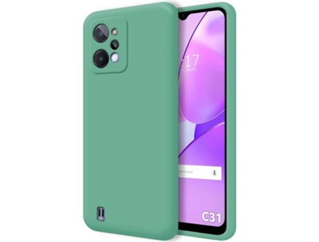 Carcasa para Realme C31 TUMUNDOSMARTPHONE Silicona Líquida Verde