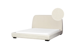 Cama Agua Roisel Bouclé BELIANI Bouclé Beige (181x226x101)