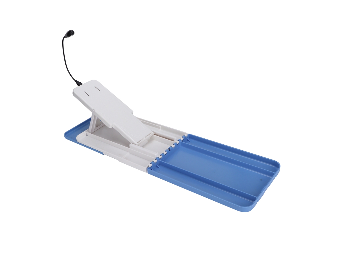 Reemplazo de pie profesional para pedicura doméstica, plegable y ajustable con luz LED.