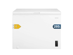 Cecotec Congelador Horizontal 293l Bolero Coolmarket Chest 293p White E. Cesta Con Asas, Control Electrónico Led, Ultracontact D-cool, Dual Function, Puerta Zerog (80º-30º), Fast Freezing, Compacto