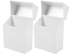 Cajas Almacenamiento Plástico Reutilizables Fáciles Limpiar Objetos Pequeños Bastoncillos Algodón Organizador