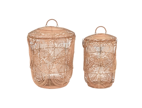 Juego de Cestas DKD Home Decor 45 x 45 x 57 cm Tropical