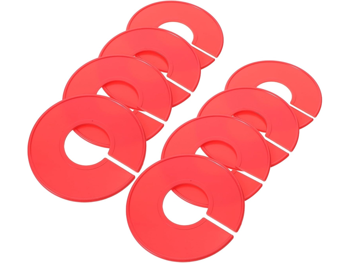 Juego 20 Separadores Tamaño Perchero Plástico Anillos Redondos Reutilizables Organización Armario Compatibles
