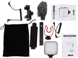 Micrófono Con Mango Ajustable, Vlogging Manual, Smartphone, Luz Yelangu
