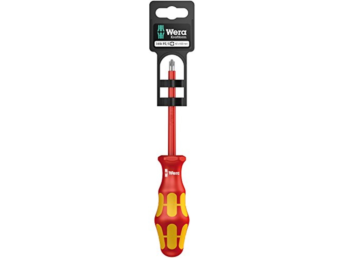 Destornillador INDOOSTRIAL Wera 165 i PZ/S SB VDE - aislado para tornillos PlusMinus (2 x 100 mm)
