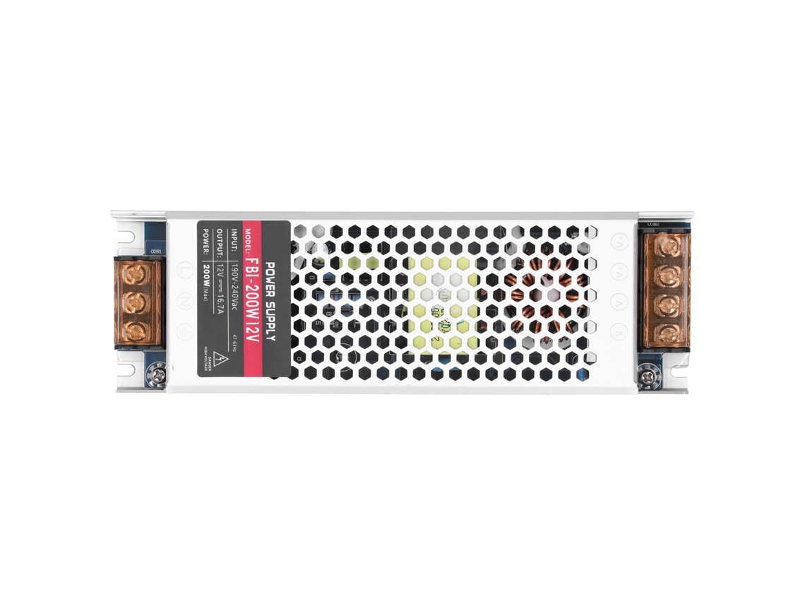 Fuente De Alimentación Conmutada Con Transformador Para Tiras Led, 200 W Ca 190-240 V Cc 12 V, Resistente Al Agua.