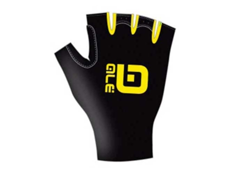 Guantes para Hombre ALE Velocissimo Chrono Negro para Ciclismo (S)