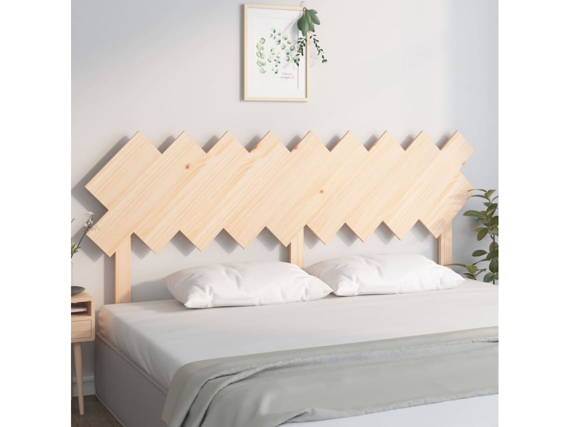 Cabecero De Cama Madera Maciza De Pino 178x3x80,5 Cm