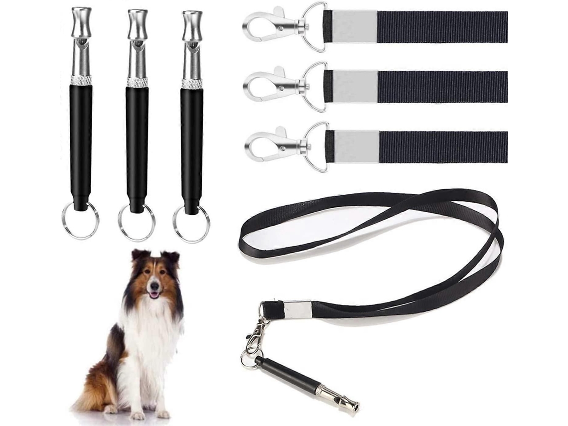 Silbato para perros con mango, 3 piezas, profesional, ajustable, GOKOCO