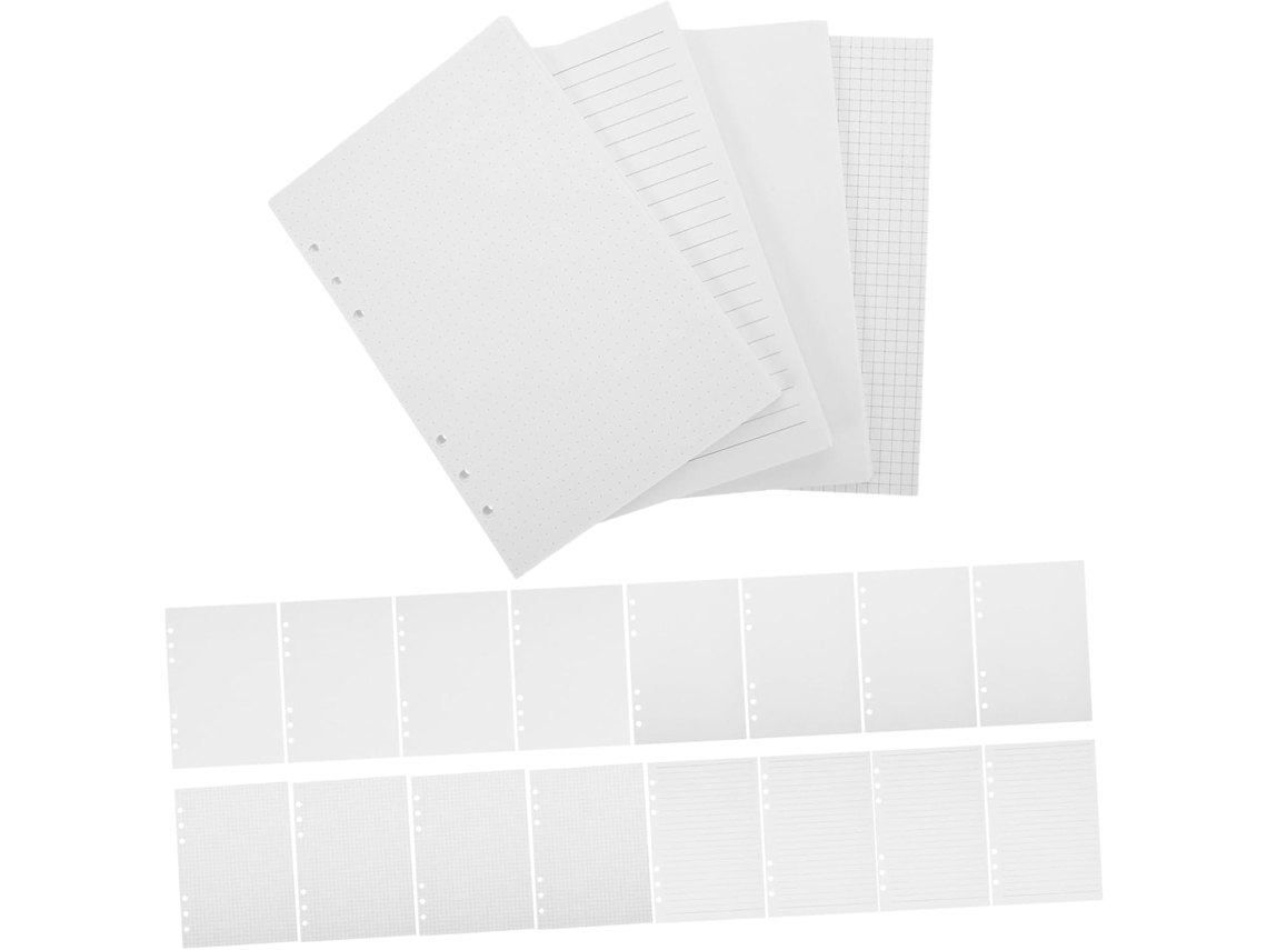 180 hojas de papel para agendas, cuadernos y organizadores.