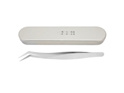 Pinzas Curvas Para Pestañas De Acero Inoxidable, Antiestáticas, Reutilizables, 13,2 Cm