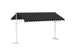 Maison Exclusive - Toldo Independiente 4 X 3 M Poliéster Gris Antracita