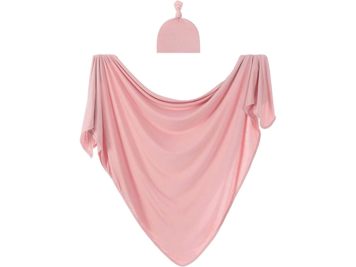 Juego De Manta Y Gorro Para Recién Nacido, Para Bebés Y Niñas, Grande, 35 X 35 Pulgadas (flor De Cerezo) Chrui