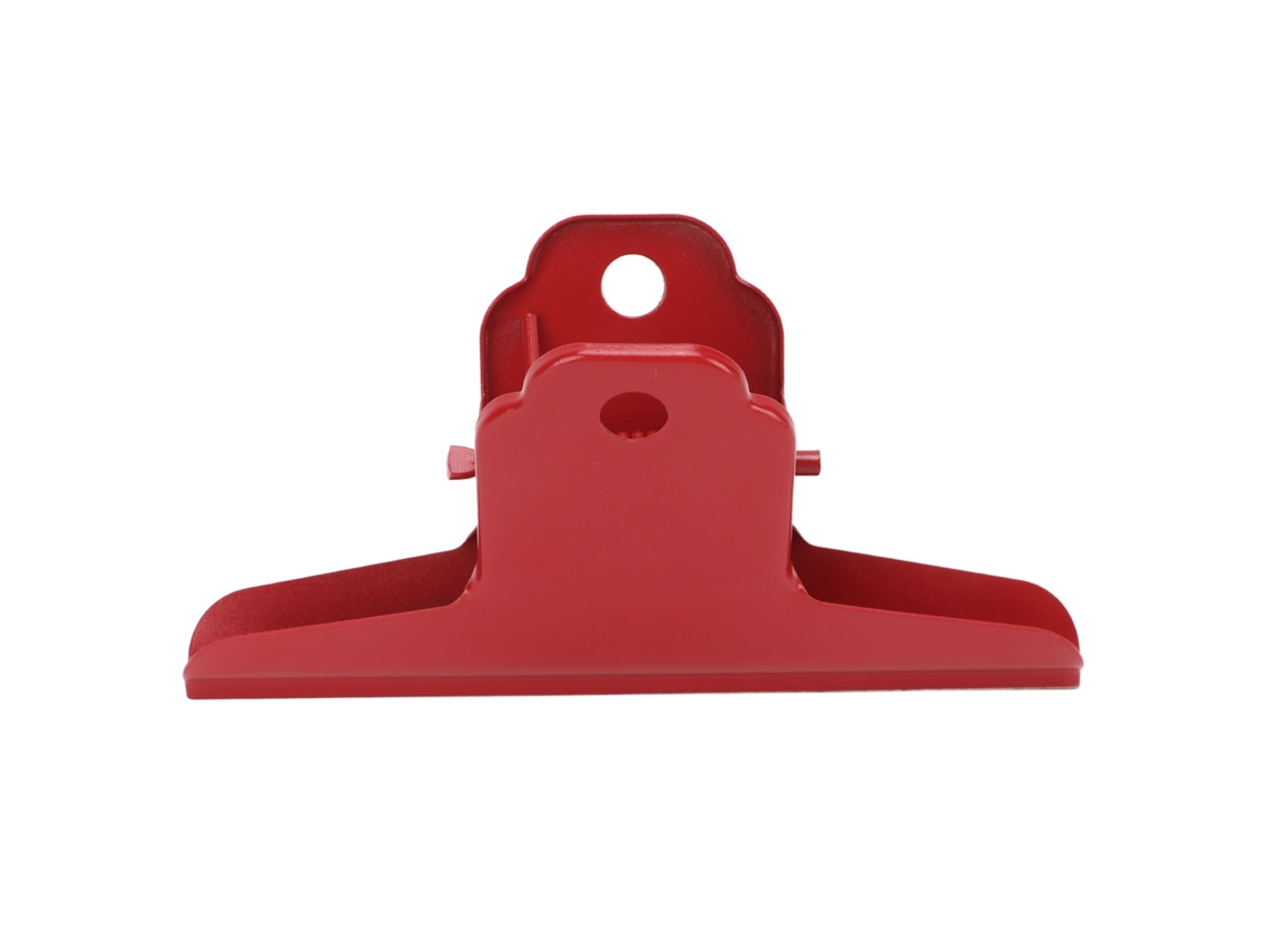 Pinza De Acero Para Papeles Y Archivos, Fuerte Y Duradera, Tamaño Grande, Ideal Para Oficina, Hogar Y Escuela, Color Rojo