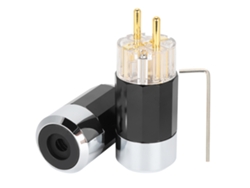 Conector de alimentación Hi-Fi (cobre puro, oro platino de 24 quilates)