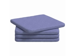 Cojines para asiento, 4 unidades, tela Blue Jeans, 40 x 40 x 3 cm, HARLANV1