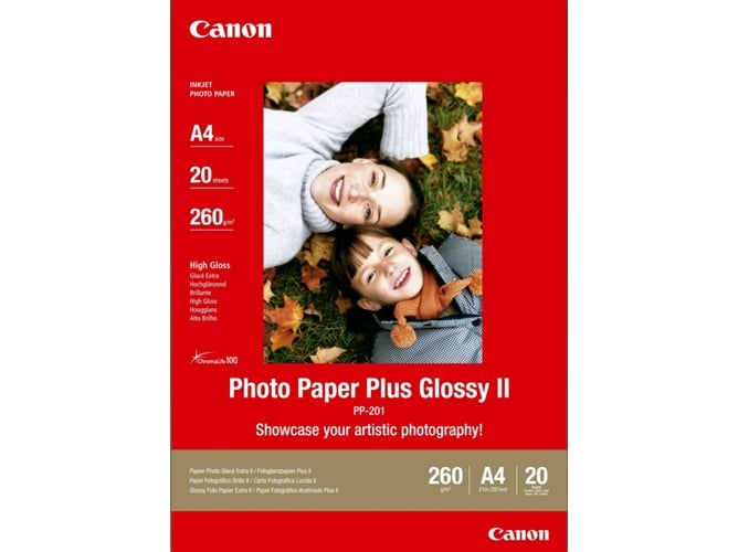 Papel Fotográfico CANON Plus PP-201 A4-20FLS