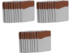 30 Unidades De Fundas Para Teléfono Tipo Cartera En Blanco De La Serie De Sublimación