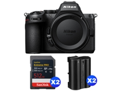 Nikon Z5 Ii + 2 Sandisk 512gb Extreme Pro Uhs-ii Sdxc + 2 Nikon En-el15c + Ebook “20 Consejos Para Fotos Que Impactan”
