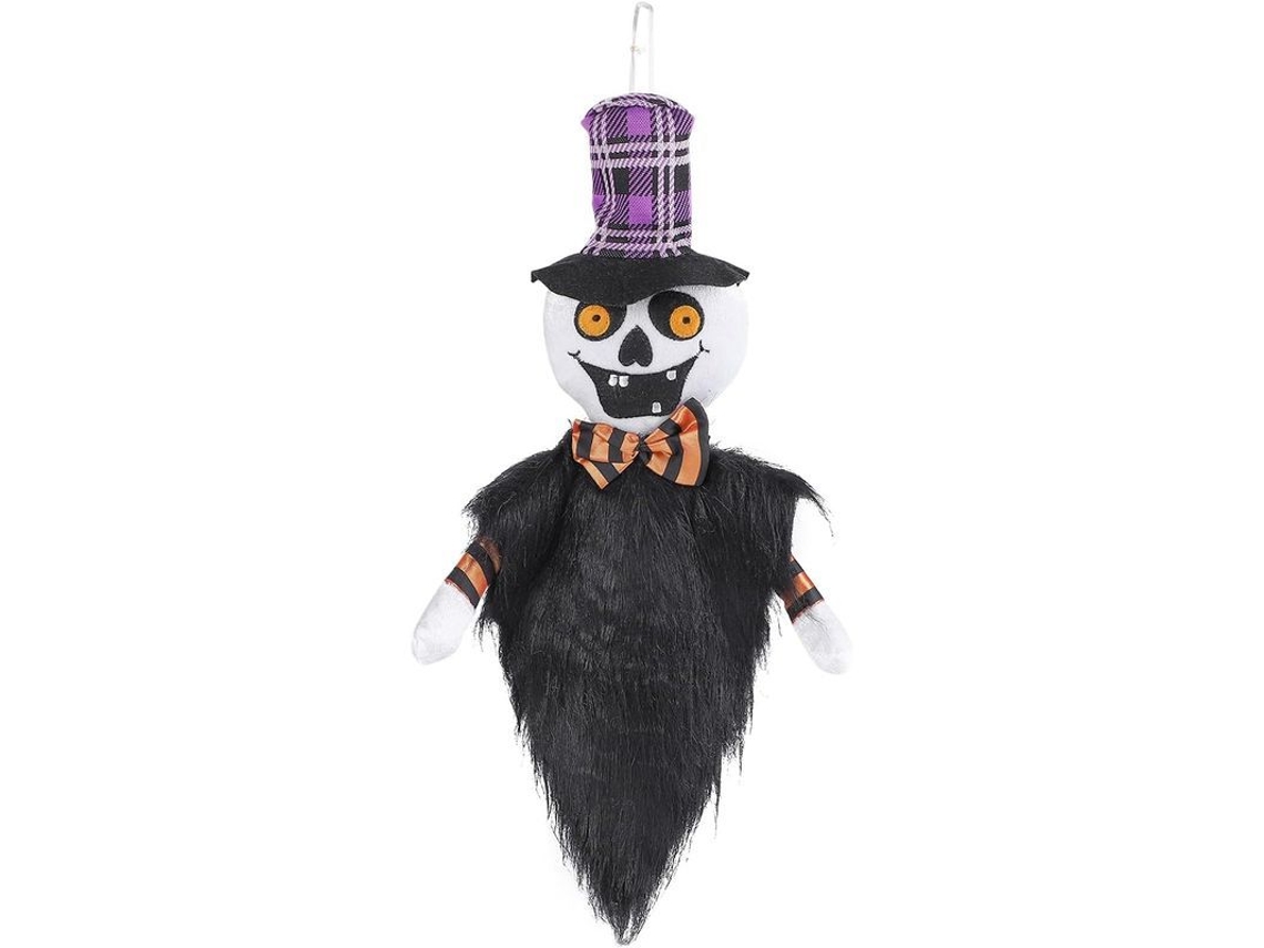 Colgante De Muñeco Fantasma De Halloween, Decoración Colgante, Calabaza Fantasma, Soplador De Viento