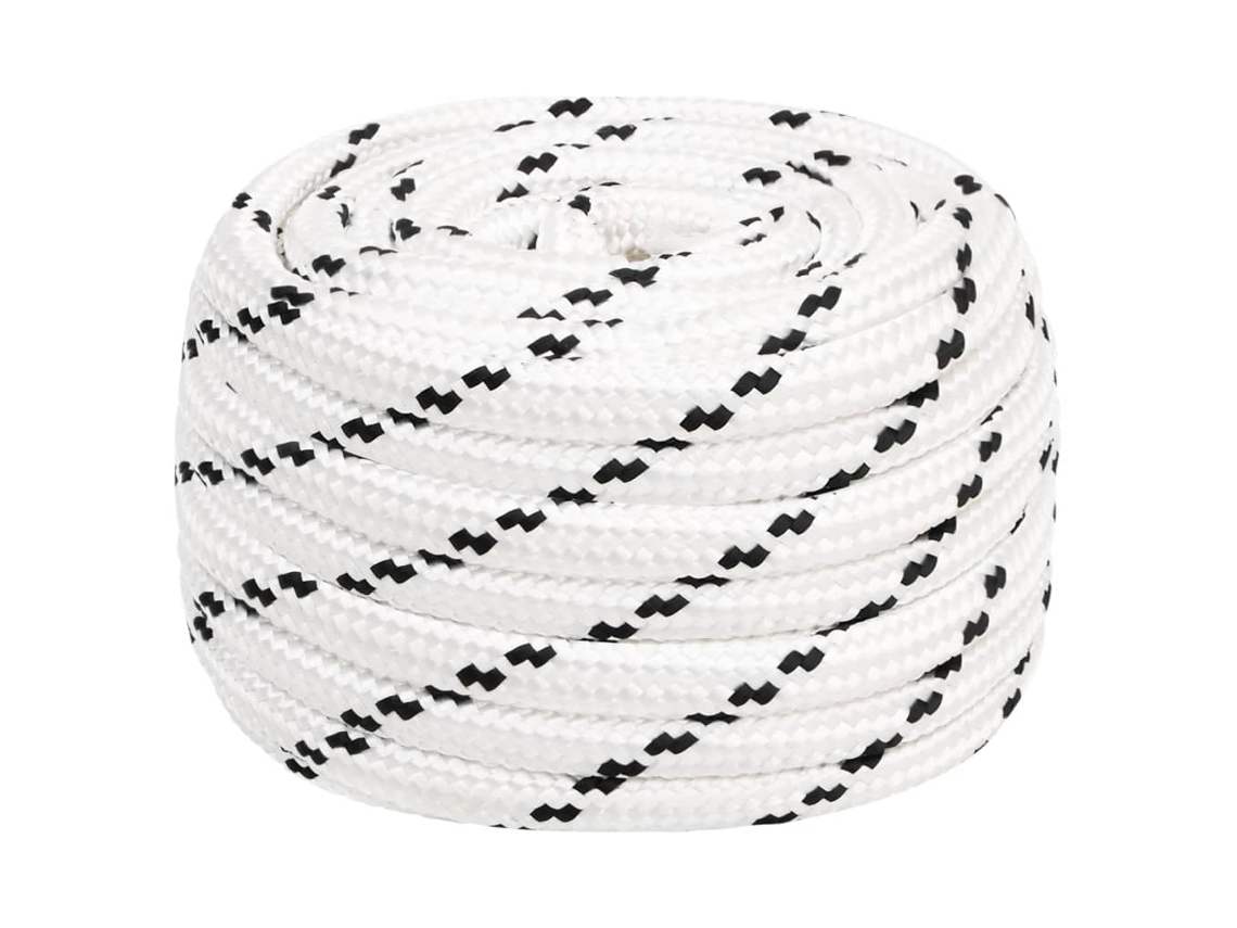Cuerda de trabajo de poliéster blanco de 20 mm y 25 m HARLANV1