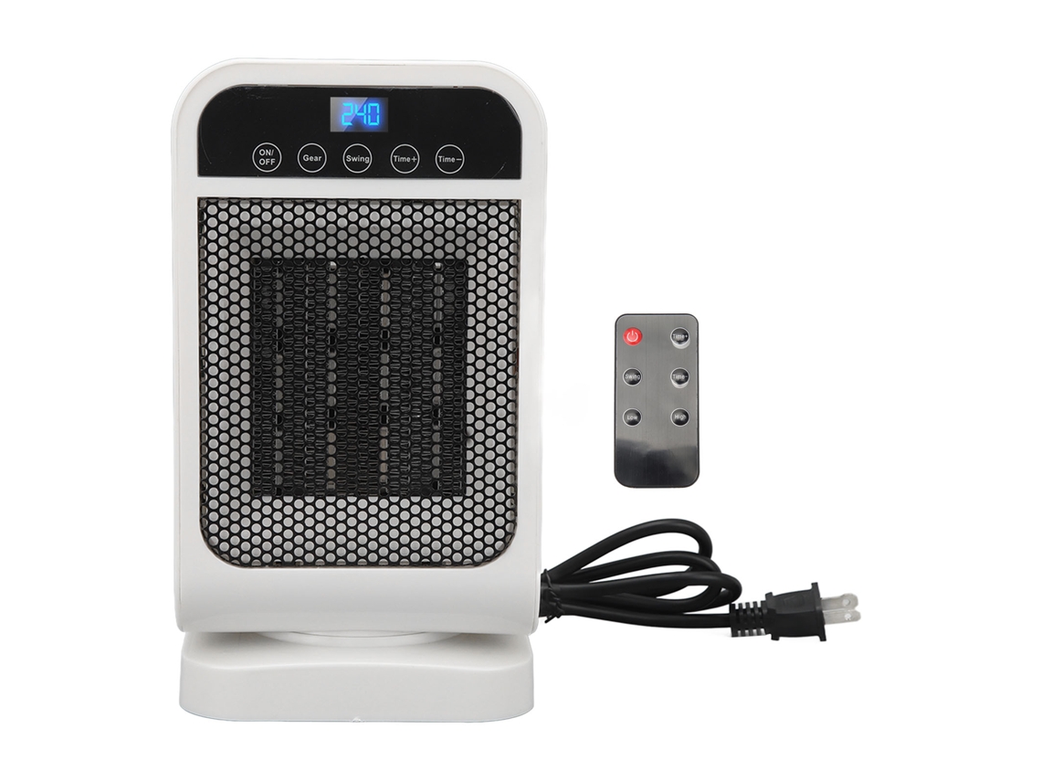 Calentador De Agua Vertical Con Cabezal Oscilante, 1500 W, Pantalla Táctil, Control Remoto, Silencioso, Para Baño, 110 V, Enchufe Estadounidense.