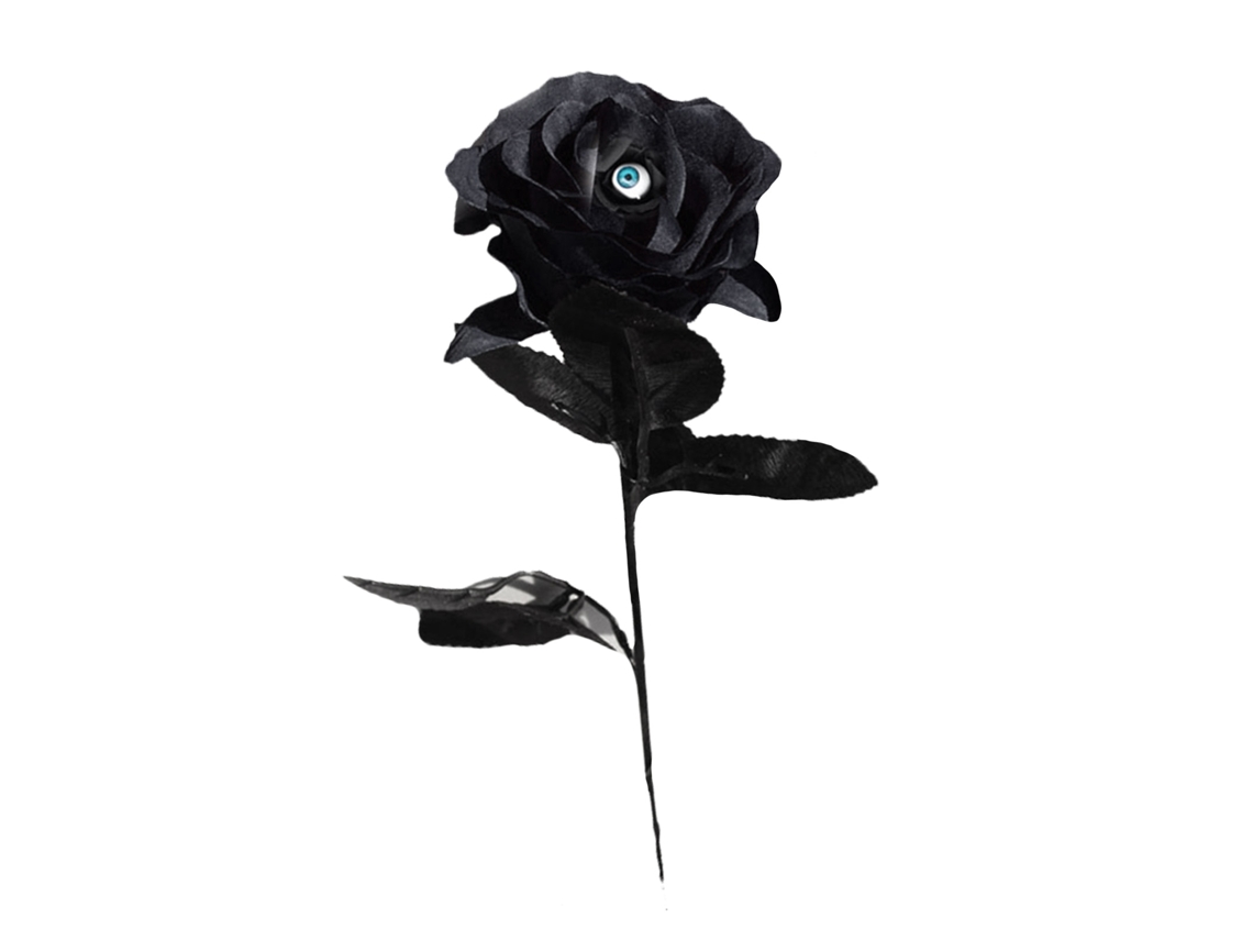 Rosa artificial, decoración de Halloween, ojo decorativo