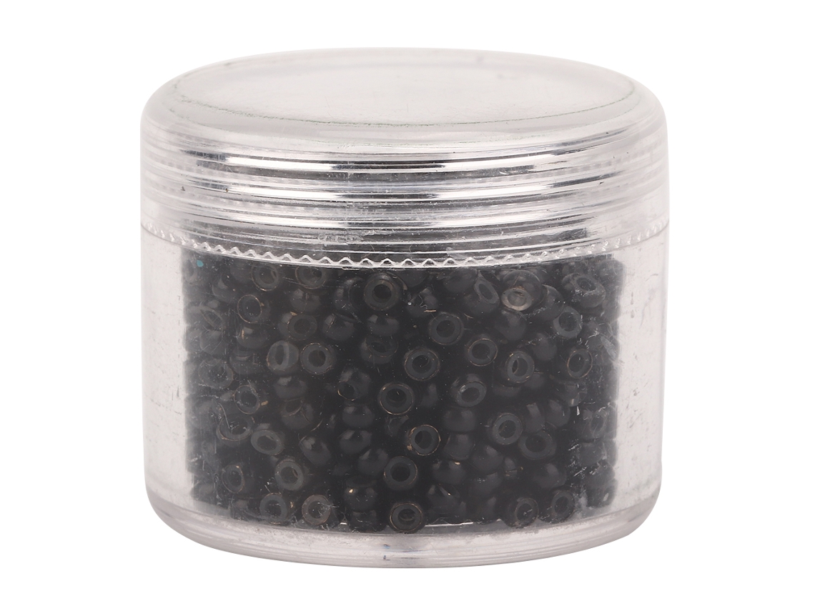 1000 microanillos de silicona negros de 3 mm