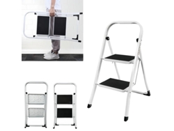 Escalera de acero de 2 peldaños, ligera y portátil, con escalones antideslizantes OEM