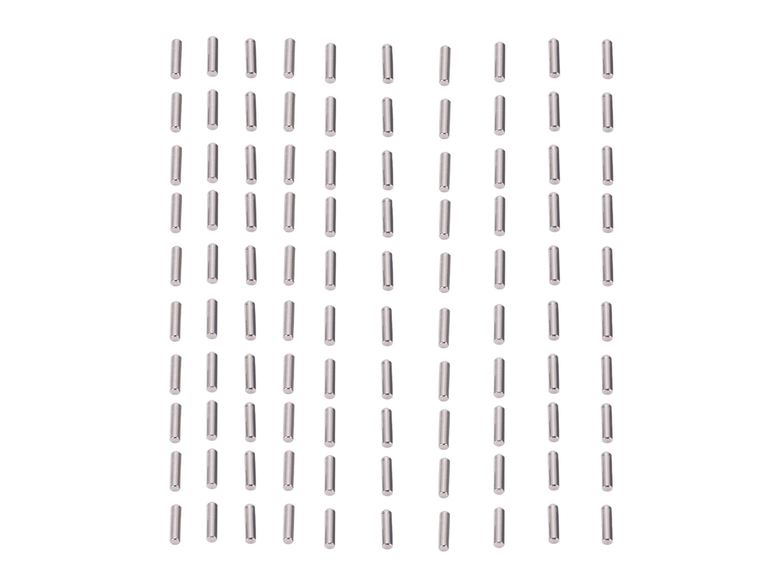 100 Pasadores De Fijación De 2,5 X 10 Mm De Acero Inoxidable De Alta Dureza Y Resistente A La Corrosión Para Fabricación Mecánica.