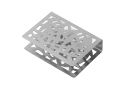 Porta servietas Vertical de Metal Padrão Oco Aço Inoxidável Anti deslizante para Mesa